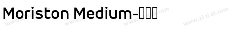 Moriston Medium字体转换